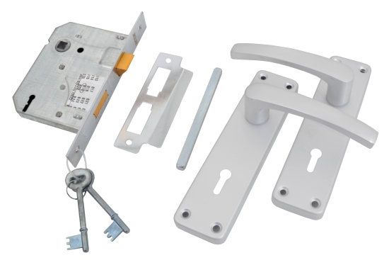 LOCKSET 2L 6'' ALU K/W KRAFTSM EBONY JAGUAR | Prinro