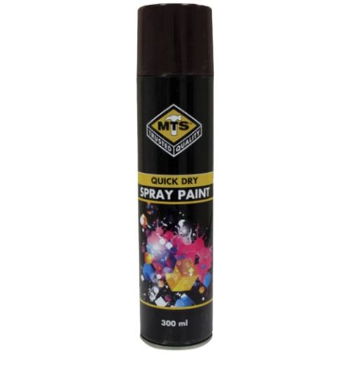 MTS LAC-R-SPRAY BLACK GLOSS 300ML | Prinro