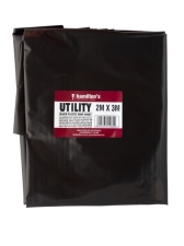DROP SHEET UTILITY BLACK 2MX3M 50MIC H/TON | Prinro